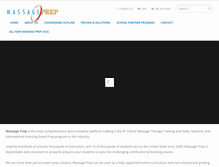 Tablet Screenshot of massageprep.com